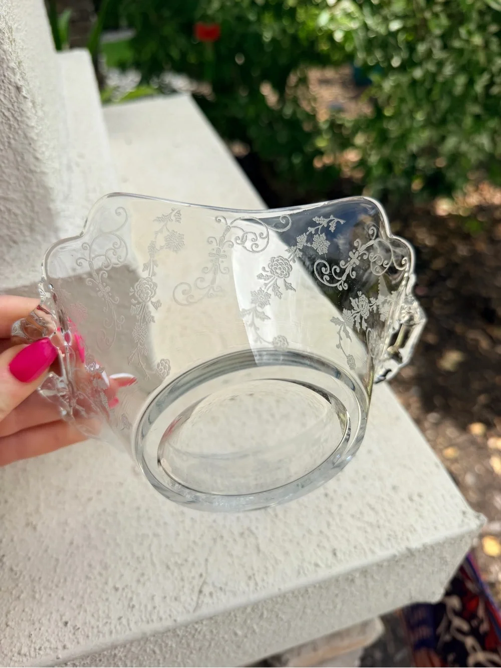 Vintage elegant clear